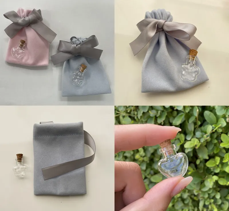 遺毛や遺骨を収めることができる小さなボトル